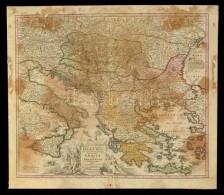 Cca 1716 Magyarország, A Duna és A KörnyezÅ‘ Országok Térképe. Johann... - Altri & Non Classificati
