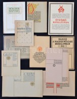 Cca 1910-1930 10 Db Vegyes Reklámlap, Grafikai és Nyomdász Témában. - Pubblicitari