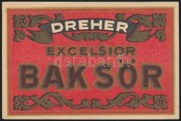 Cca 1920 Dreher Excelsior Bak Sörcímke, Athenaeum, Litho, 8x12 Cm - Publicités