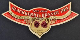 Cca 1935 Zwack Amerikai Exportra Gyártott Brandy Italcímke, 5x12 Cm - Publicidad