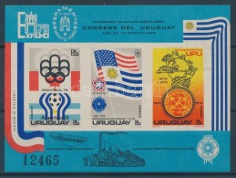 ** 1975 Bélyegkiállítás - Olimpia Vágott Blokk Mi 28 - Altri & Non Classificati