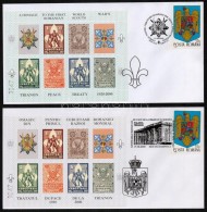 2000 Cserkészek Az I Világháborúban Emlékív Garnitúra 4 Db FDC-n - Andere & Zonder Classificatie