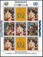 ** 1986 Rubens Festmények Sor Egyik értéke Kisívben Mi 4044-4046 - Sonstige & Ohne Zuordnung