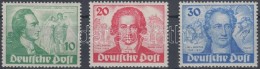 ** 1949 200 éve Született Goethe Sor Mi 61-63 - Otros & Sin Clasificación