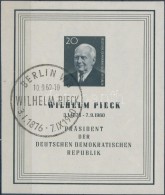 O 1960 Wilhelm Pieck Blokk Mi 16 - Sonstige & Ohne Zuordnung