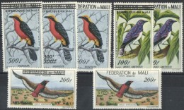 ** 1960 Madarak Sor + Felülnyomott Változata Mi 3-5 + 14-17 - Otros & Sin Clasificación