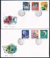 1987 Mesék 2 Db FDC Mi 2137-2142 - Andere & Zonder Classificatie