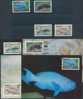 ** 1984 WWF Halak Sor Mi 1299-1302 + 4 CM + 4 FDC-n - Andere & Zonder Classificatie