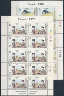 ** 1982 Europa CEPT: Történelmi Események Kisív Sor Mi 451-452 - Autres & Non Classés