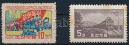 ** 1959-1961 2 Klf Vonat Bélyeg Mi 210, 306 (Mi EUR 47,-) (rozsda / Stain) - Sonstige & Ohne Zuordnung