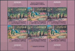 ** 2007 Cserkészet Kisív Sor Mi 386-387 A + Bélyegfüzetlap Mi H-Blatt 10 (386 D-387 D) - Altri & Non Classificati