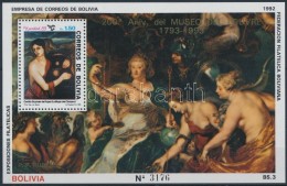 ** 1993 200 éves A Louvre, Rubens Festmény Blokk Mi 202 - Altri & Non Classificati