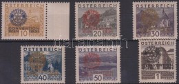 ** * 1931 Rotary Sor Felülnyomással Mi 518-523 (Mi 519 Falcos) - Other & Unclassified