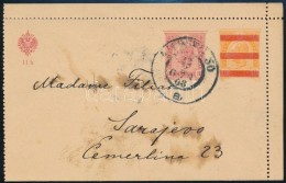 1908 Felülnyomott Díjjegyes Zárt LevelezÅ‘lap Szarajevóba / PS-cover Card To Sarajevo - Autres & Non Classés