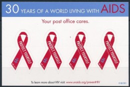 ** 2011 Küzdelem Az AIDS Ellen Fóliaív Mi 1274 - Autres & Non Classés