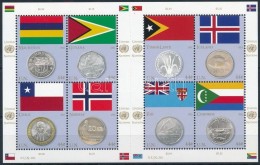 ** 2011 Zászlók és érmék Kisív Sor Mi 1245-1252 - Autres & Non Classés
