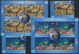 ** 2008 Éghajlatváltozás Blokksor Mi 29-30 + Blokkból Kitépett 2 ívsarki... - Andere & Zonder Classificatie
