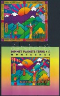 ** 1997 UNCED Konferencia Négyestömb Mi 309-312 + Blokk Mi 9 - Andere & Zonder Classificatie