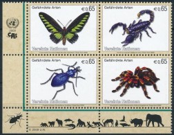 ** 2009 Veszélyeztetett állatok: Rovarok és Pókfélék ívsarki... - Sonstige & Ohne Zuordnung