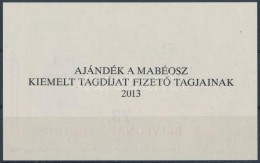 ** 2013/9 MABÉOSZ Ajándék A Kiemelt Tagoknak - Autres & Non Classés