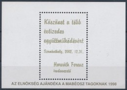 ** 2002/48d Horváth Ferenc Nyugdíjas Emlékív - Sonstige & Ohne Zuordnung