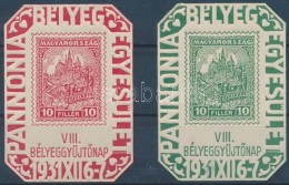 1931 2a + 2b VIII. BélyeggyÅ±jtÅ‘ Nap / Philatelists Day (20.000) - Andere & Zonder Classificatie