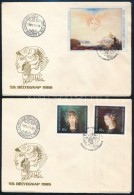 1986 Bélyegnap (59.) - Festmények (XX.) Vágott Sor és Blokk 2 Db FDC-n (8.000) - Sonstige & Ohne Zuordnung