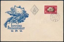 1950 UPU Blokkból Kitépett Bélyeg FDC-n - Andere & Zonder Classificatie