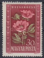 ** 1950 Virág 30f Eltolódott Piros Színnyomat - Sonstige & Ohne Zuordnung