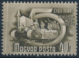 ** 1950/1953 Ötéves Terv II. 40f Papírránccal - Autres & Non Classés