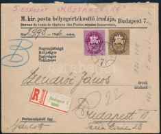 1946 Helyi Ajánlott Levél 30+20 Ezer PengÅ‘ Bérmentesítéssel 'BUDAPEST' - Andere & Zonder Classificatie