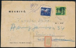 1946 Helyi Levél 100P + HI.I Bélyegekkel Bérmentesítve, Ismeretlen Cím Miatt... - Other & Unclassified