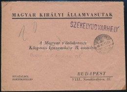 1943 Vasúti VonalbélyegzÅ‘s Levél Vöröskeresztnek Címezve... - Autres & Non Classés