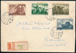 1941 Ajánlott Levél Katona Sorral Bérmentesítve ,,SZOLNOK' - ,,SZABADKA' - Autres & Non Classés