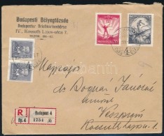 1934 Ajánlott Levél 70f (4 Bélyeg) 'BUDAPEST-VESZPRÉM' - Autres & Non Classés