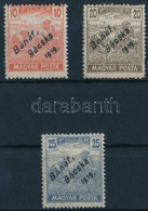 ** * Bánát-Bácska 1919 Magyar Posta 10f, 20f, 25f Garancia Nélkül (**32.000) - Other & Unclassified