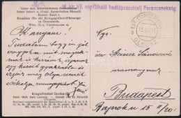1918 Tábori Posta Képeslap 'M.kir. V/I. NépfölkelÅ‘ Hadtápzászlóalj... - Other & Unclassified