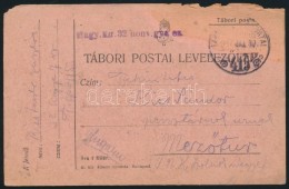 1917 Tábori Posta LevelezÅ‘lap 'Magy.kir. 32. Honv. Gy. Ez.' + 'TP 415' - Andere & Zonder Classificatie