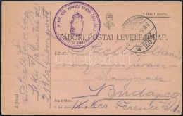 1916 Tábori Posta LevelezÅ‘lap 'M. KIR. V/10. HONVÉD TÁBORI ZÁSZLÓALJ /... - Other & Unclassified