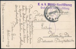 1915 I. Világháborús Tábori Képeslap 'K.u.k. Militär-Sanitätszug Graf... - Autres & Non Classés