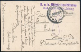 1915 I. Világháborús Tábori Képeslap 'K.u.k. Militär-Sanitätszug Graf... - Sonstige & Ohne Zuordnung