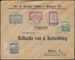 1918.07.08. Légi Levél Bécsbe / Airmail Cover To Vienna - Autres & Non Classés