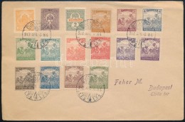 1917 Helyi Levél 16 Bélyeggel Bérmentesítve / Local Cover With 16 Stamps Franking - Autres & Non Classés