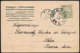 1905 ,,BROOD - NAGYKANIZSA 26. Sz' Vasúti Mozgóposta Bélyegzés Képeslapon - Autres & Non Classés