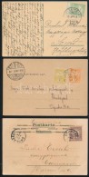 1902-1917 5 Db Küldemény Klf Bérmentesítésekkel, Mozgóposta, Helyi Stb. / 5... - Altri & Non Classificati