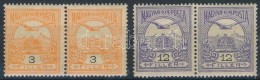 ** 1909 3f Pár ,,4' Vízjelállás, 12f Pár ,,3' Vízjelállás - Altri & Non Classificati