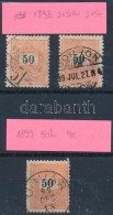 O 1898-1899 3x50kr (19.000) - Altri & Non Classificati