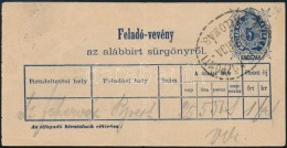 1874 Táviratfeladási 5kr Használt Díjjegyes (Székesfehérvár -... - Autres & Non Classés