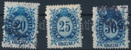 * O 1874 Távírda 20kr, 25kr, 50kr (25kr Falcos) - Altri & Non Classificati