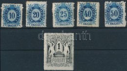 (*) * O 1974 Távírda 6 érték (5kr, 2Ft Hiányzik) - Autres & Non Classés